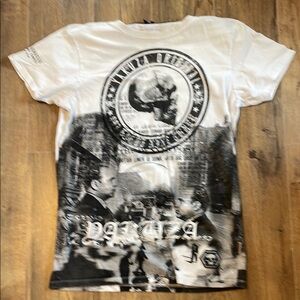 Yakuza Graphic Print White T-Shirt